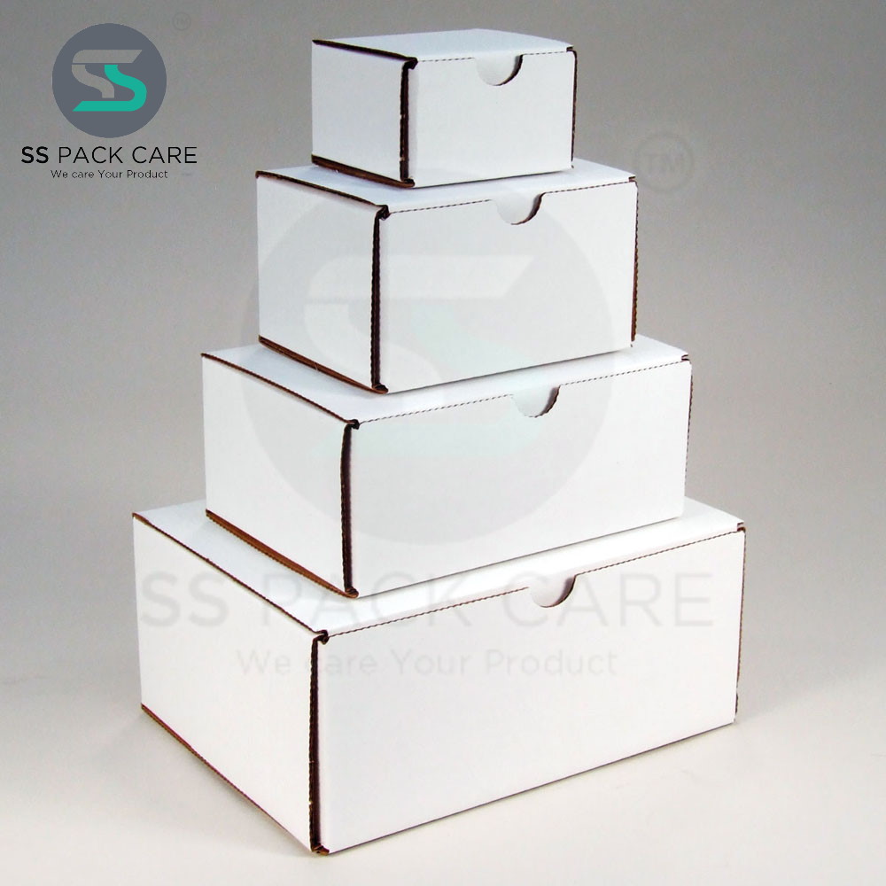 White Corrugated Box - SS Pack Care