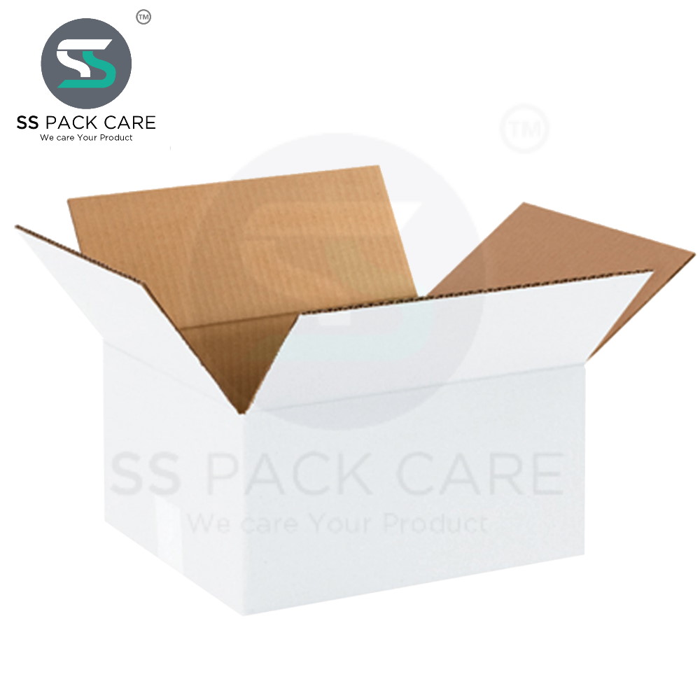 White Corrugated Box - SS Pack Care